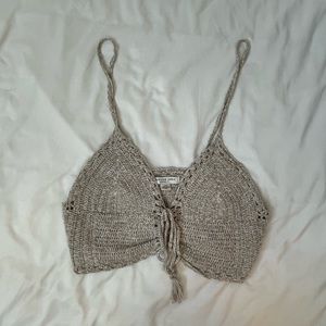 American Eagle Crochet Crop Top